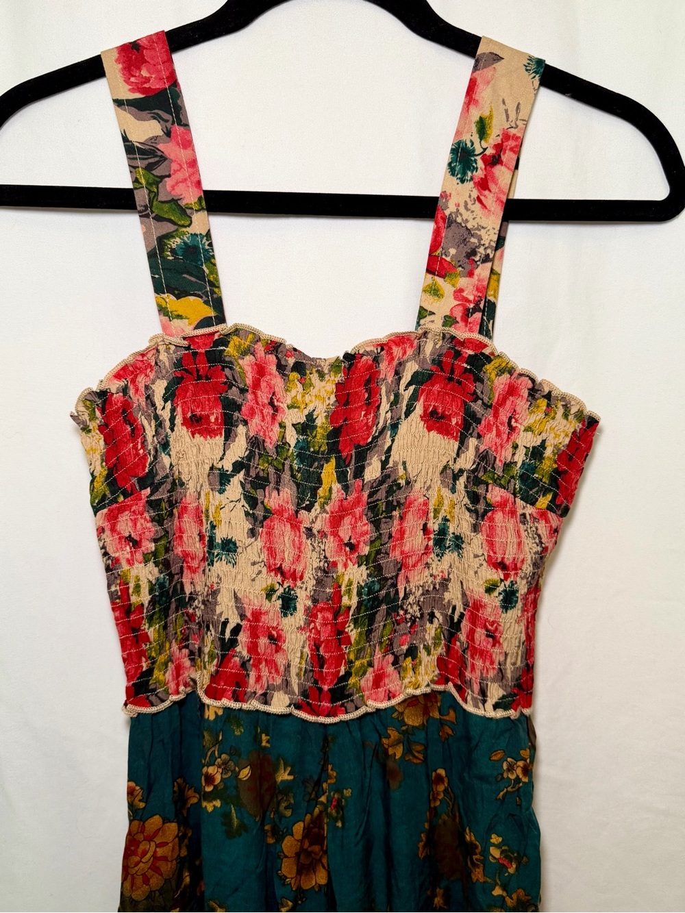 NWT Natural Life Sedona Floral Teal Jumpsuit New With Tags Size Small - Picture 7 of 8